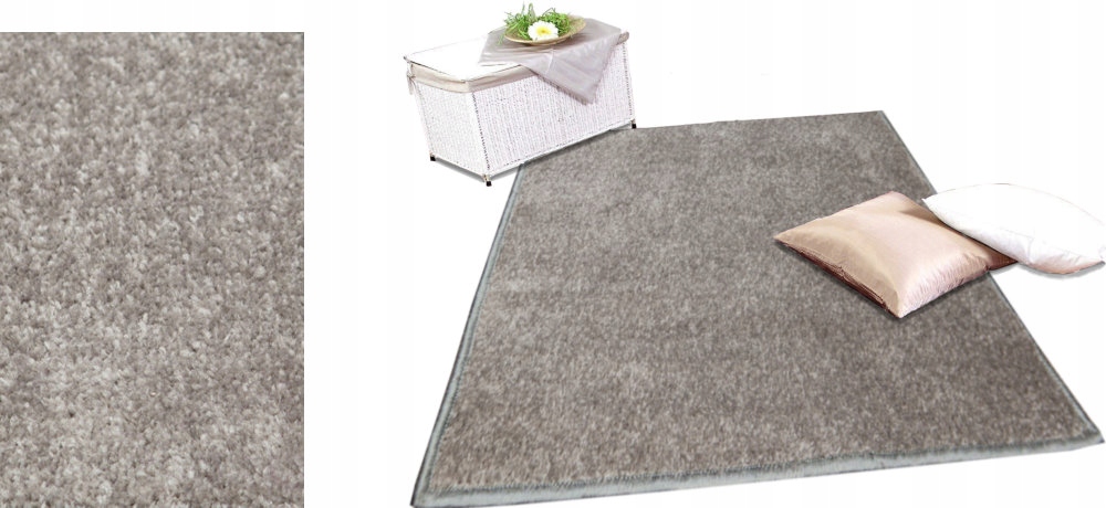 DYWAN GŁADKI MIĘKKI BCF 120X200 MIX 10 KOLORÓW Wzór jednobarwny