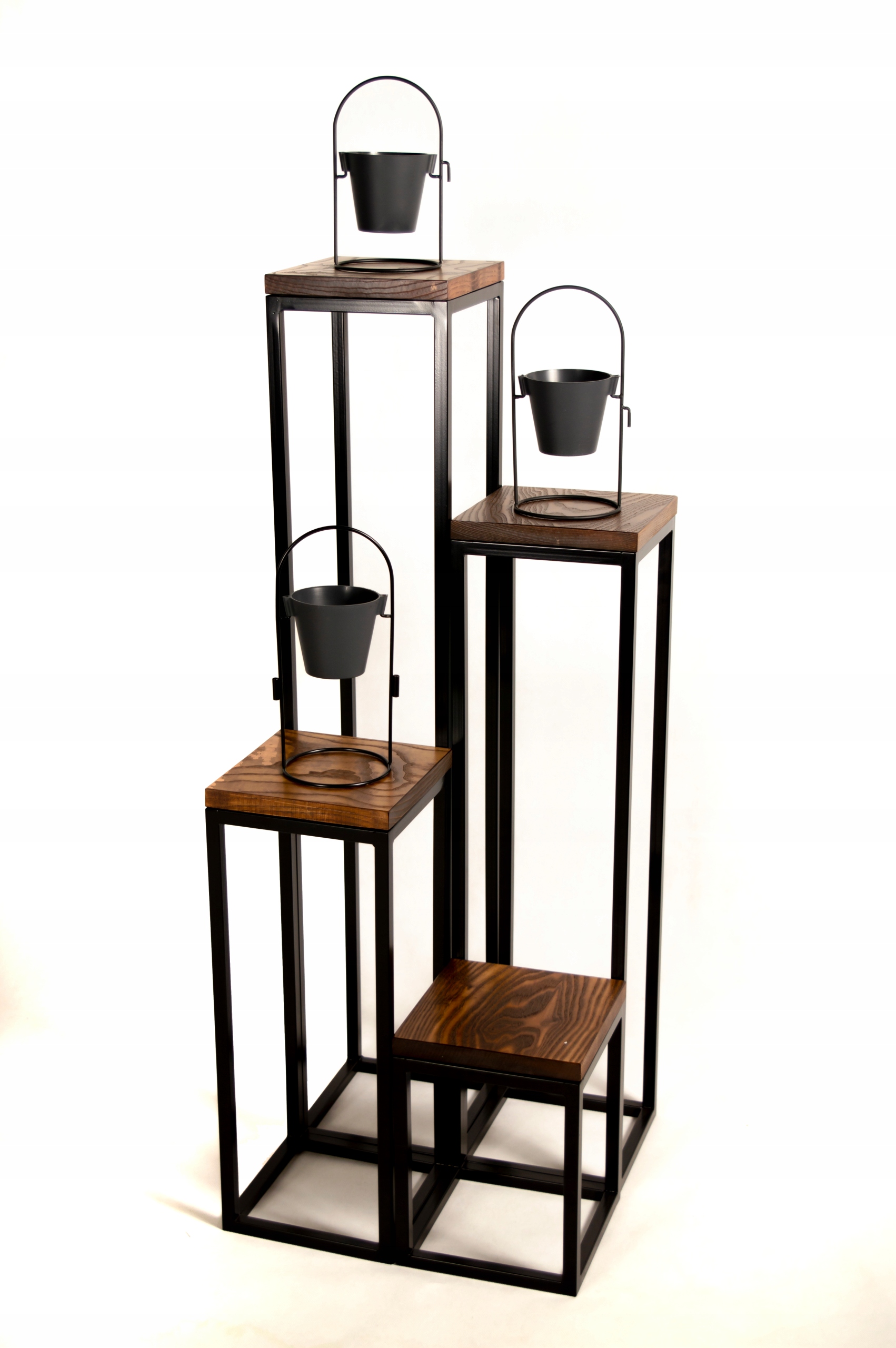 Kwietnik metalowy stojak na donice 77 Wysokość produktu 77 cm