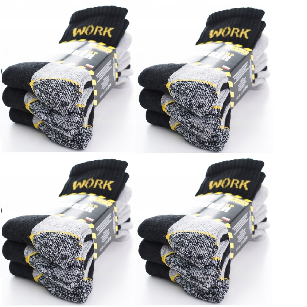 

12x Skarpety Skarpetki 43-46 Frotte Work Polskie~