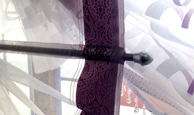 MINI KARNISZE OBCIĄŻNIK DO PANELI FIRAN 135-225 cm Długość drążka 135 cm