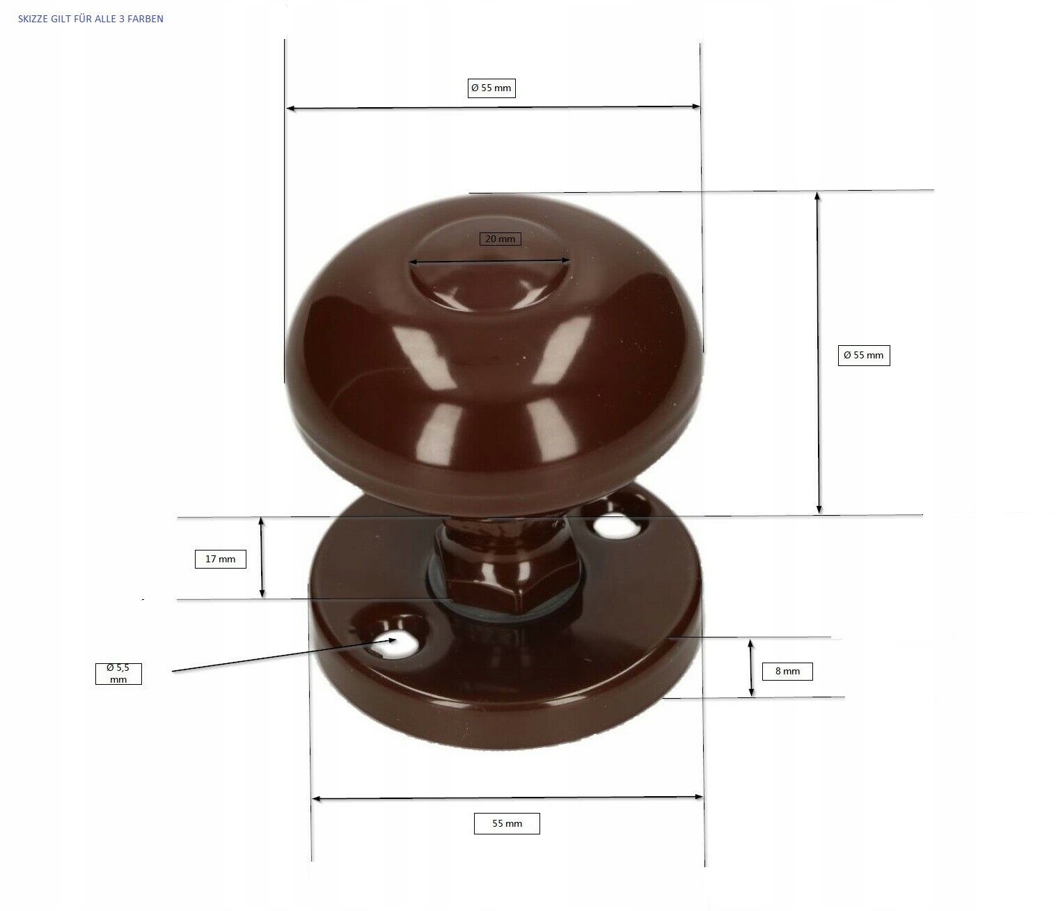 GAŁKA STAŁA DO PRZYKRĘCENIA UCHWYT CZARNA KLAMKA Rodzaj Klamka do furtek i bram