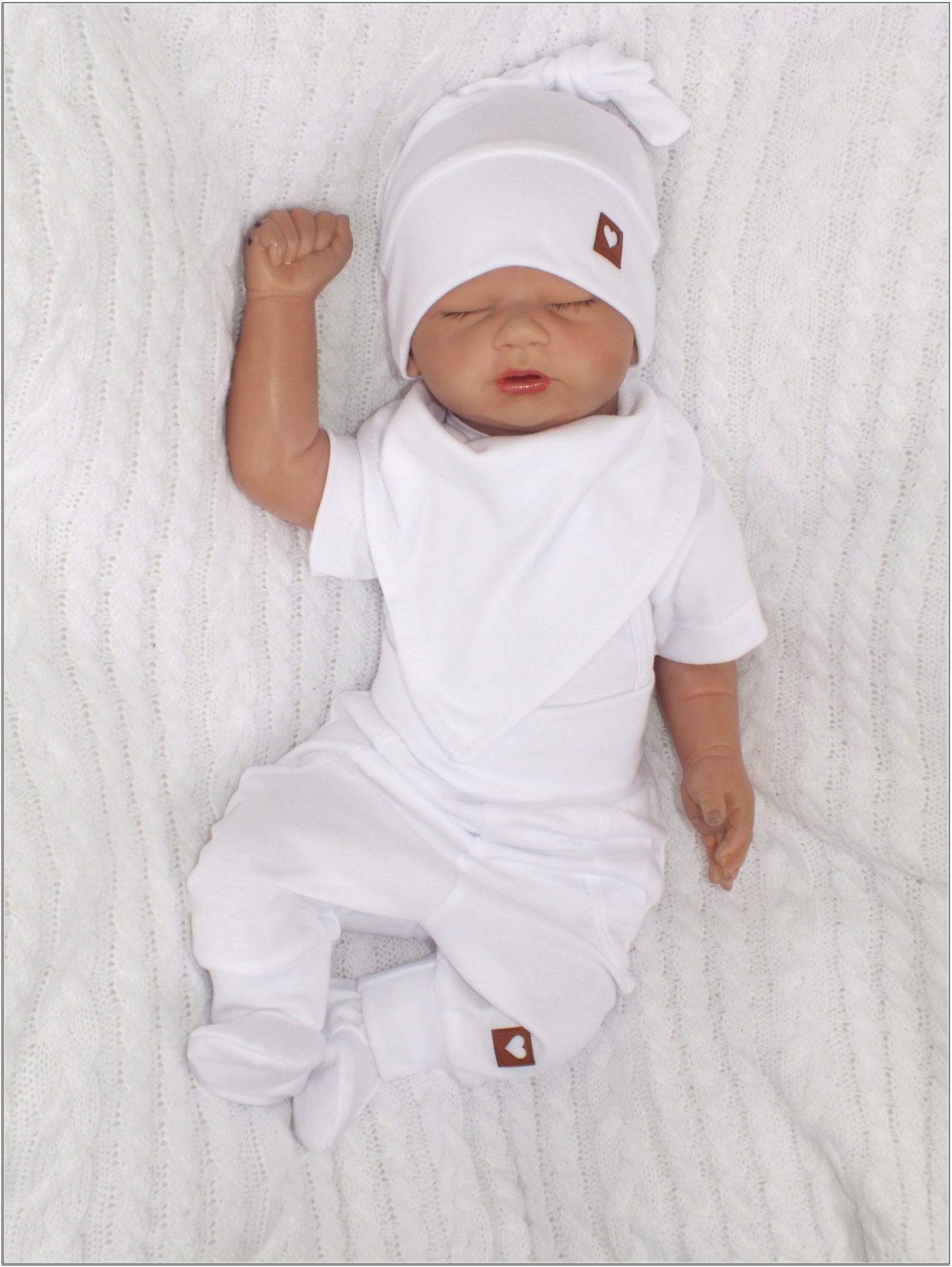 6cz biała zestaw kompletna WYPRAWKA do szpitala 56 Kolor biały