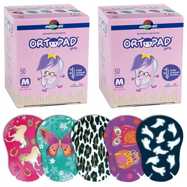 

Ortopad Girl Regular Duży wzór Plastry na oko 100