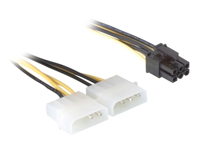

Adapter zasilania z 2x Molex na PCI-Express 6PIN