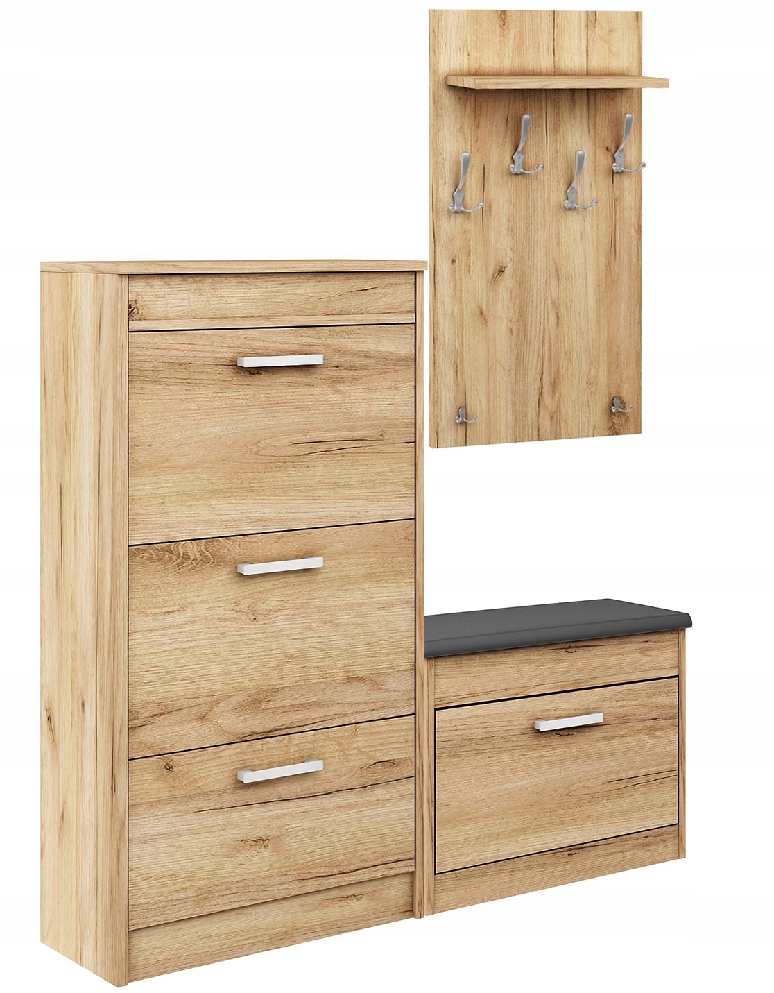 

Zestaw Mebli Przedpokój Szafka Na Buty Wieszak