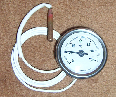 Termometr analogowy z sondą uniwers. 0+120stC Rodzaj temperatury (sonda)