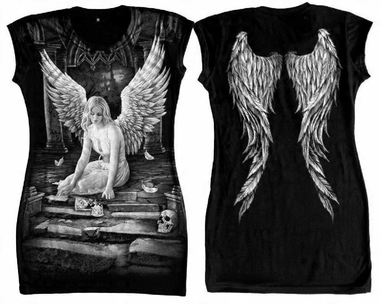 

Tunika Gothic Broken Soul Anioł Skrzydła TD51 XL