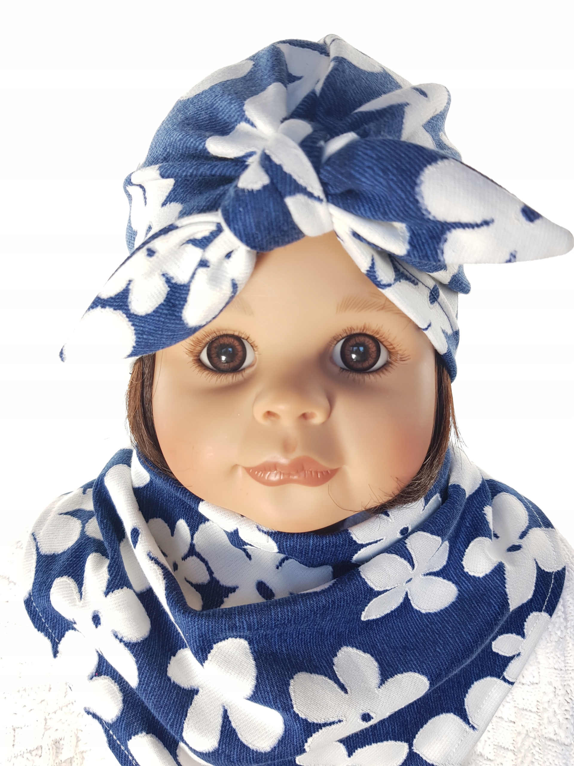 КОМПЛЕКТ ШАПКА ТЮРБАН PIN UP + БАНДАНА 0-99LAT 7WZORÓW