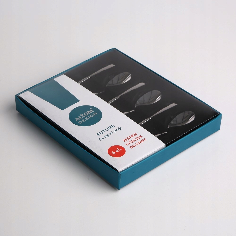 ALTOM 6 x SZTUĆCE FUTURE ŁYŻECZKI DO KAWY KOMPLET Liczba elementów w zestawie 6