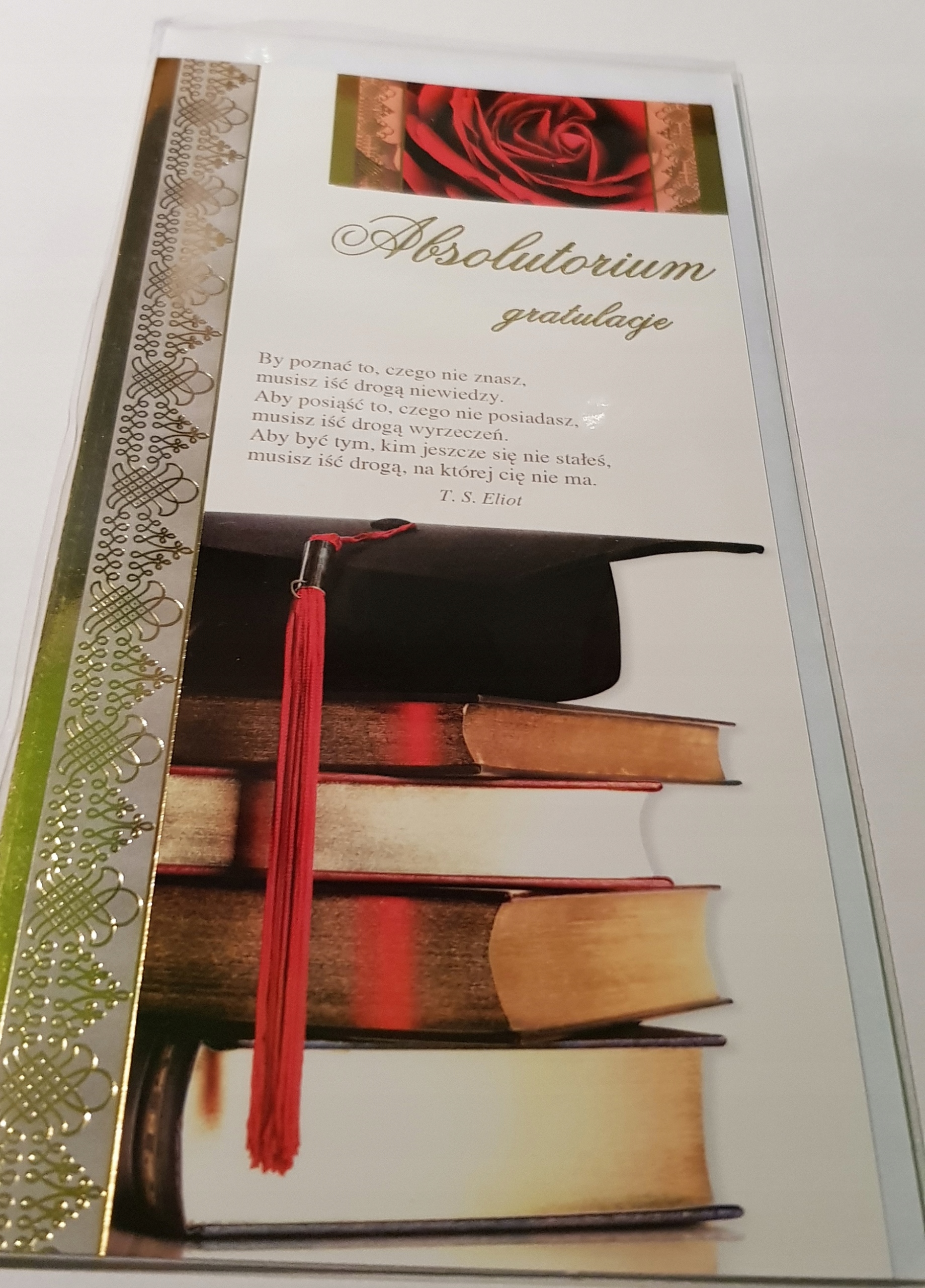 

Kartki z okazji absolutorium uroczystość absolutor