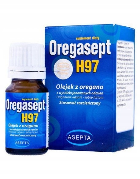 

Oregasept H97 10ml Olejek z Oregano Asepta Pewny!