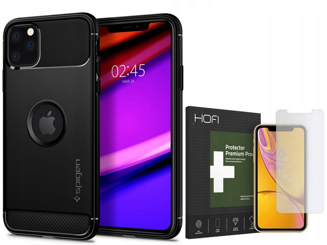 

Spigen Rugged Armor Etui Do Iphone 11 +szkło