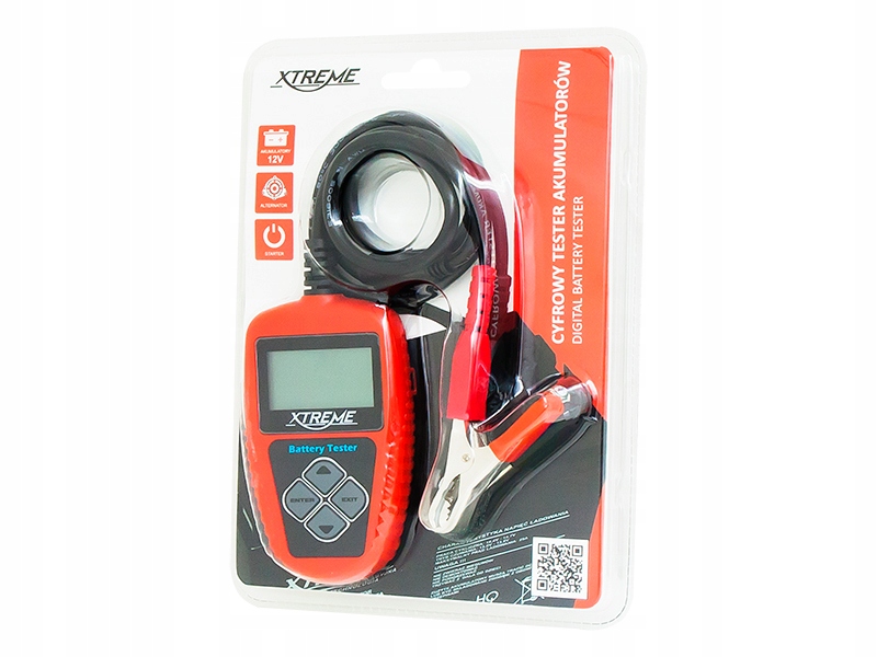 Tester akumulatorów cyfrowy 12V/30-220Ah BA101 Marka Xtreme