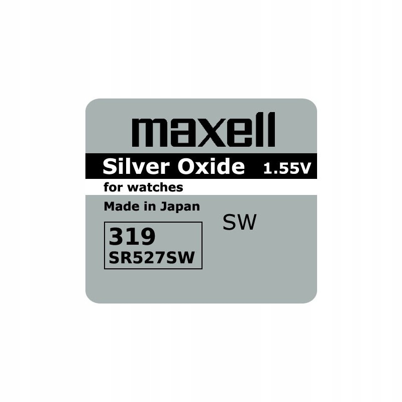 

1 x Bateria Srebrowa Maxell Sr 527 Sw 319 SR64 615