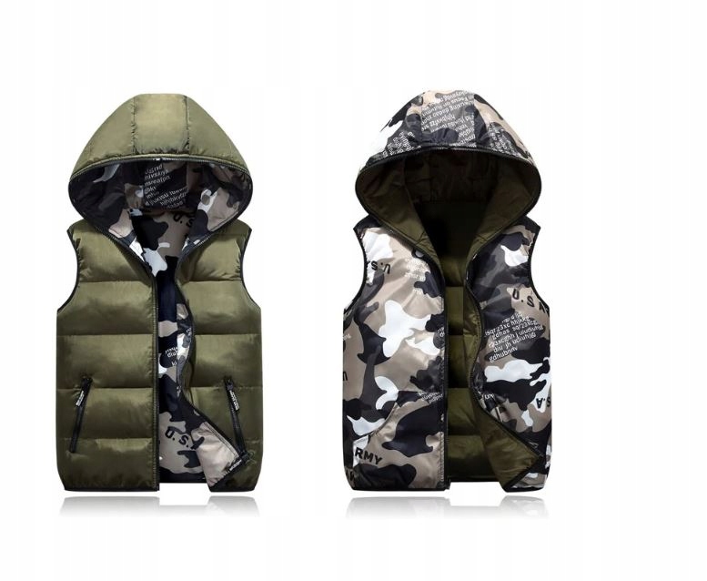 DWUSTRONNA KAMIZELKA BEZRĘKAWNIK MORO UNIKAT WYB. Wiek dziecka 4 lata +