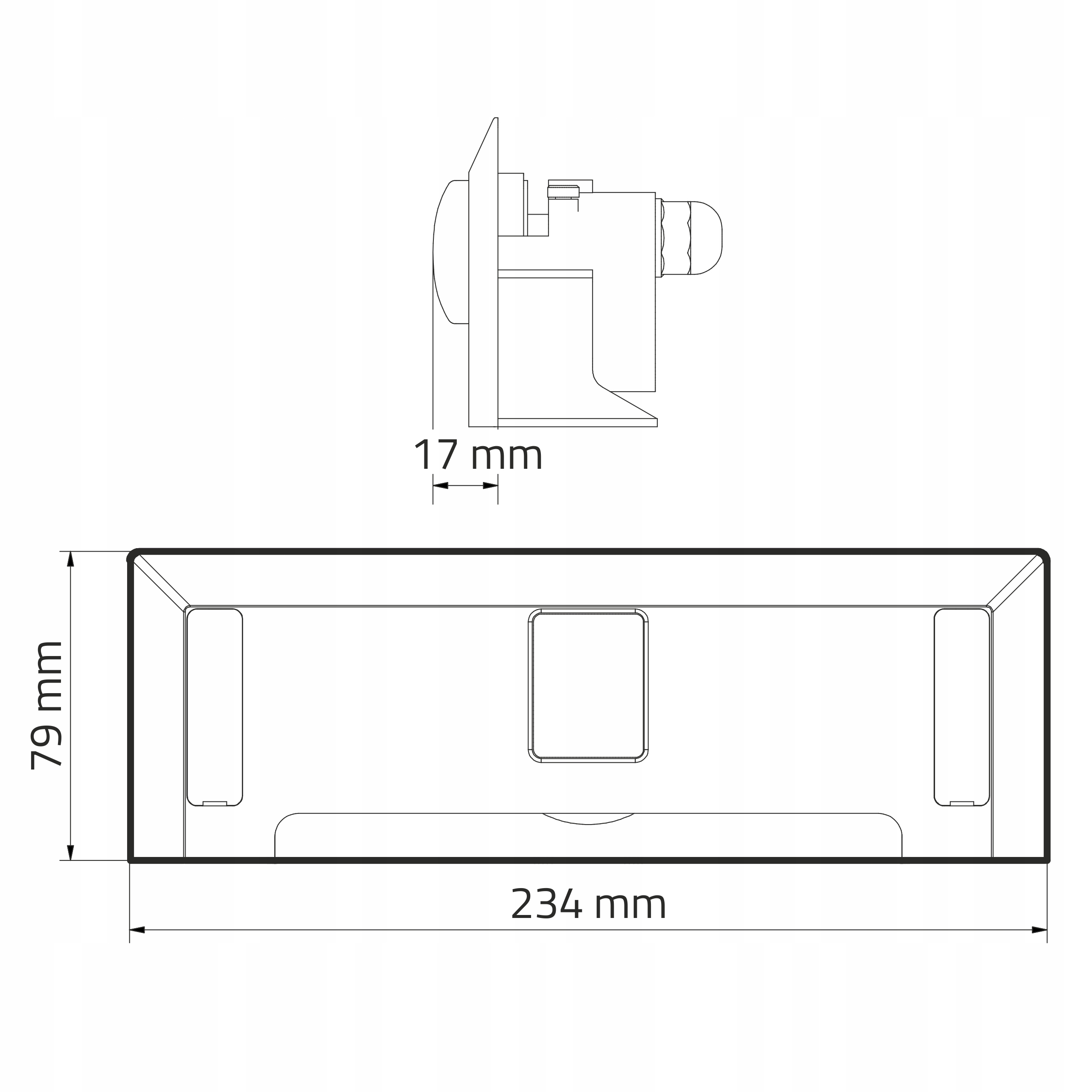 Автоматический совок LEOVAC DUE низкая ширина мебели 23.4 cm