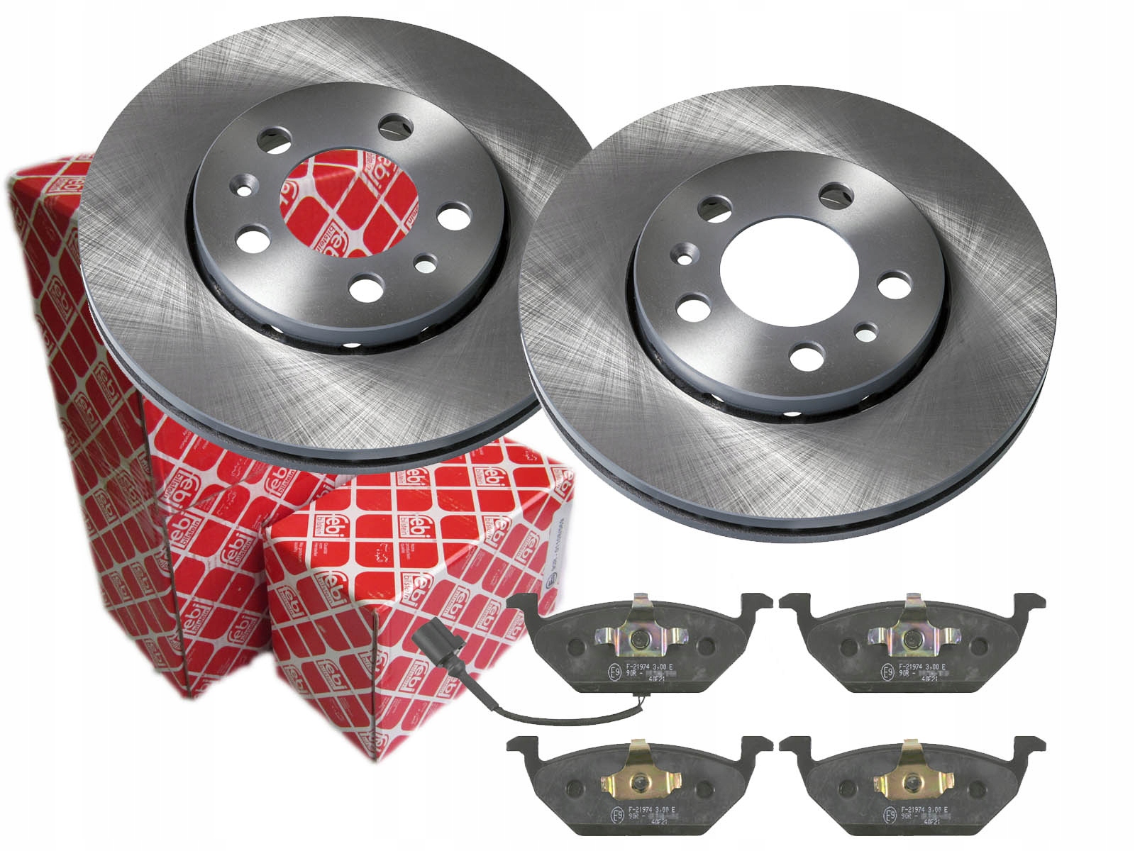 ДИСКИ + КОЛОДКИ FEBI ПЕРЕДНИЕ VW GOLF BORA POLO