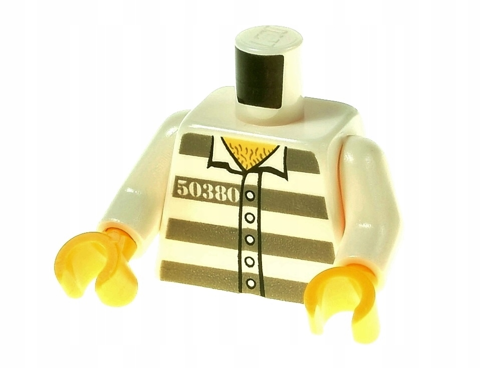 

Lego Korpus tułów pasiak 973px432c01 biały