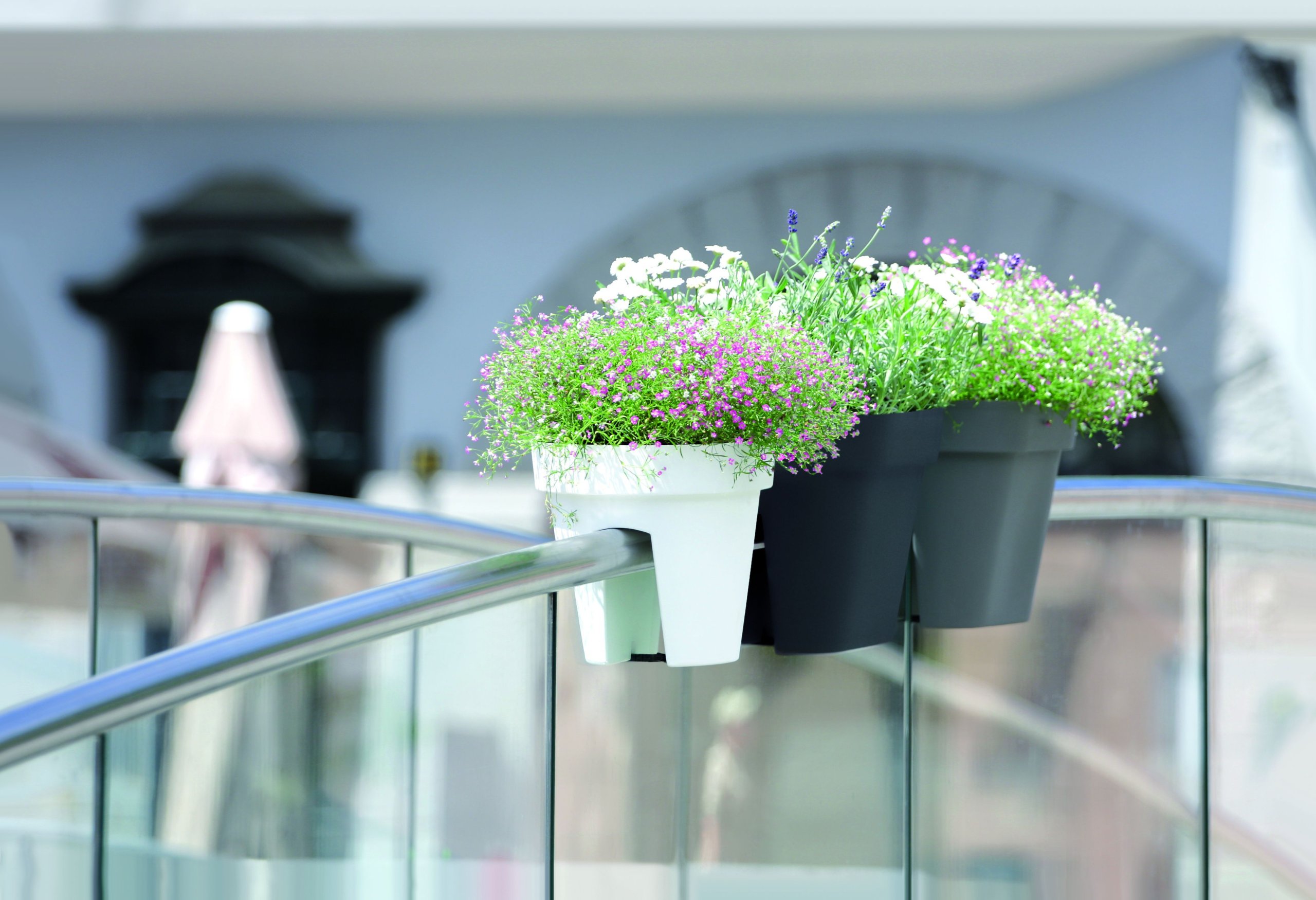 Doniczka na balustradę Lofly DLOFR250 | Antracyt — 4