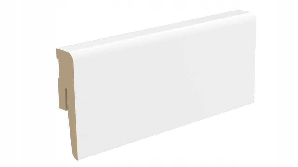 

Białe listwy przypodłogowe Mdf, cokoły 60x15mm -2m