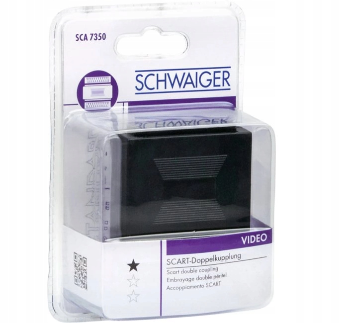 

Złącze Łącznik Adapter Scart Euro Schwaiger VAT23
