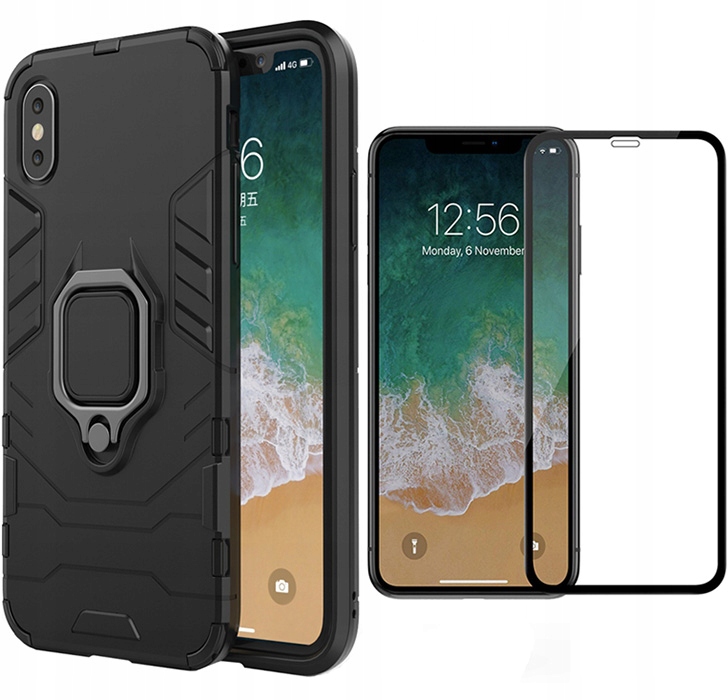 

Etui Case X-ring Pancerne Do Iphone X / Xs + Szkło