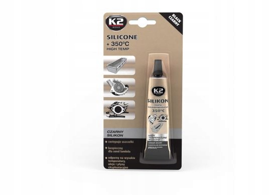 

K2 Silikon Wysokotemperaturowy Czarny +350°C 21G