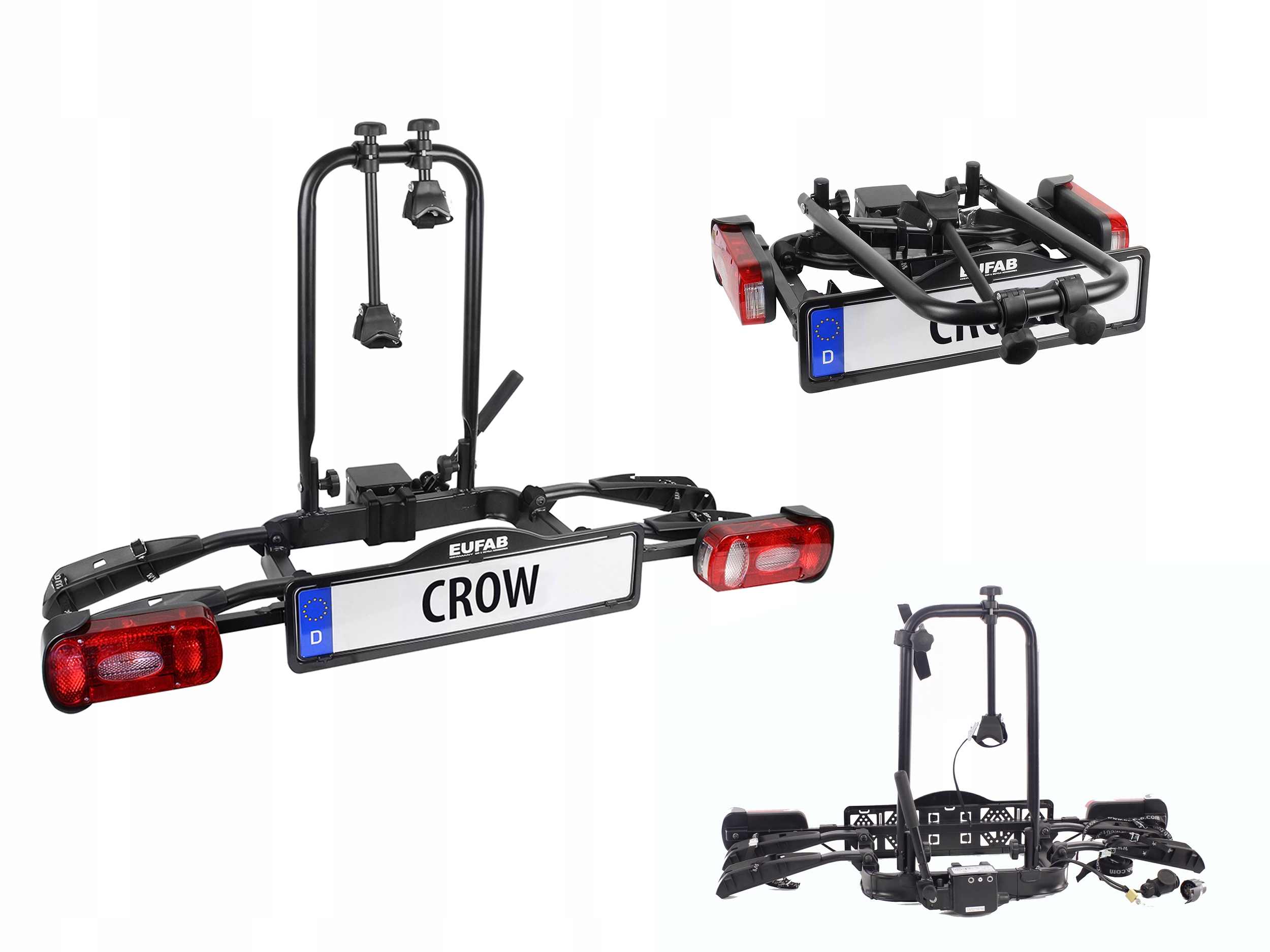 EUFAB велосипедный багажник для немецкого крючка складной