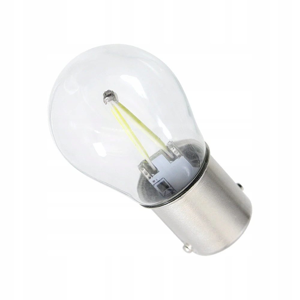 ŻARÓWKA LED 2 COB FILAMENT P21W R10W BA15S 12V 24V Typ R5W / BA15s