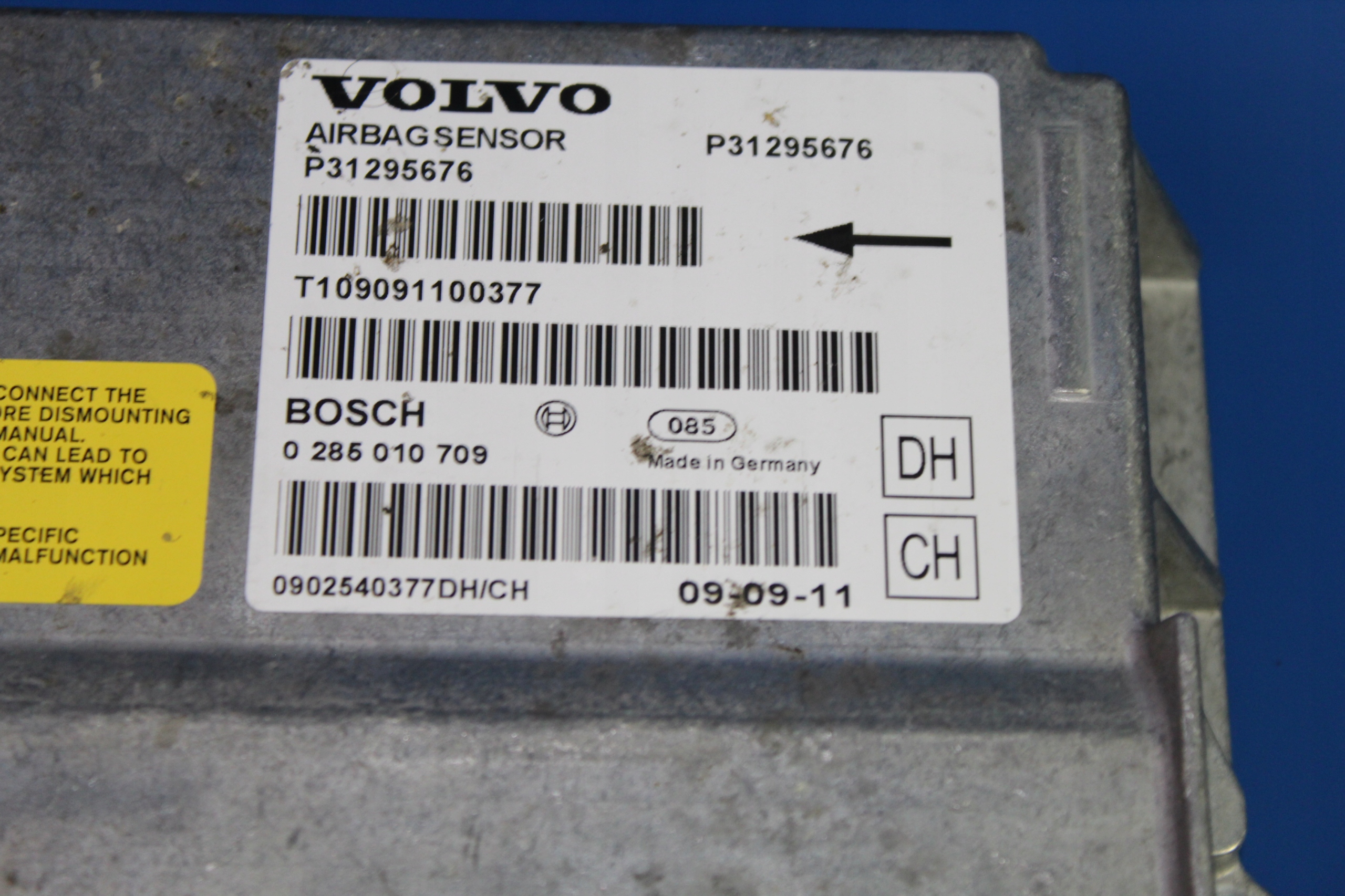 VOLVO V70 III XC70 S80 II SENSOR MODUŁ PODUSZEK Producent części Volvo OE