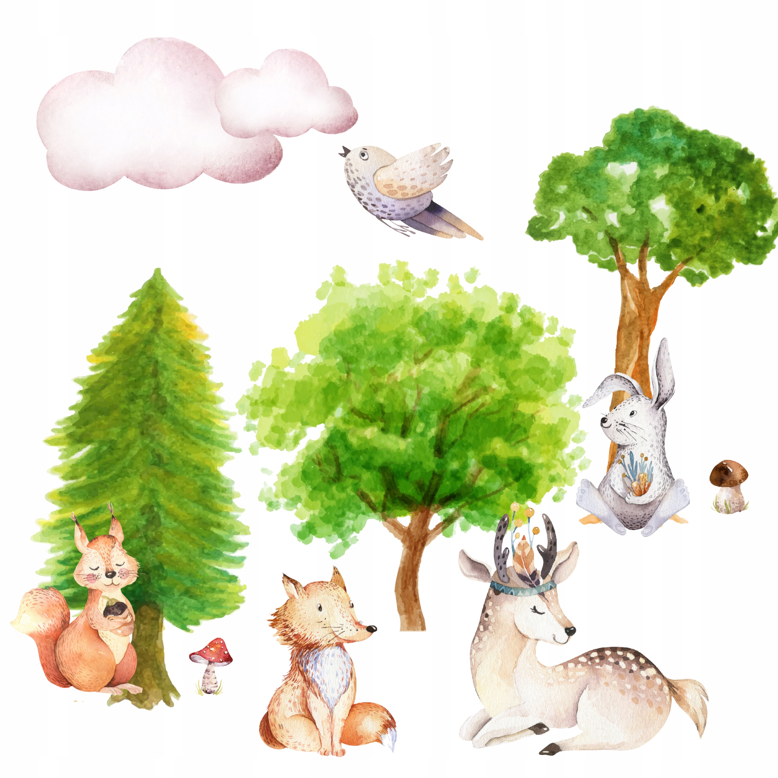 naklejki dla dzieci na ścianę ścienne malowane 200