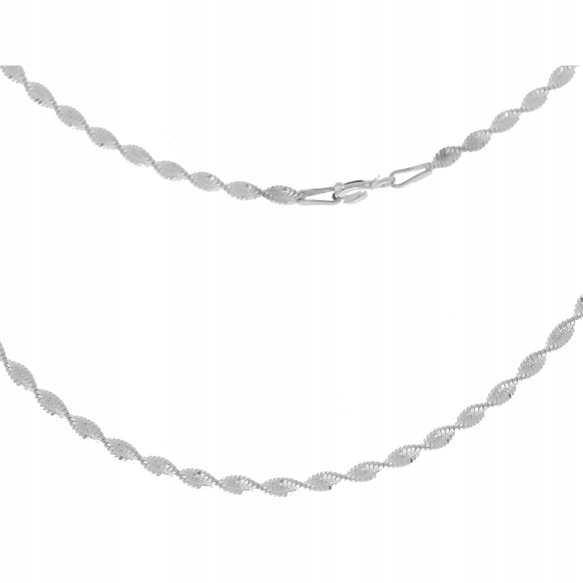 

Łańcuszek Diamentowany Skręcany 40 CM Srebro 925