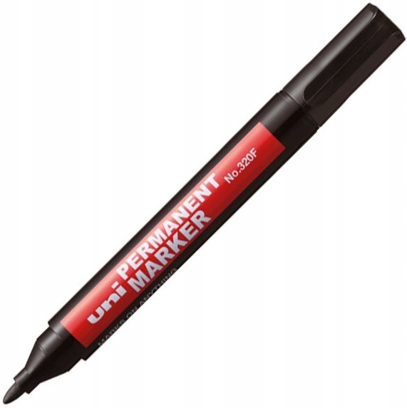 UNI marker permanentny 320F okrągły czarny