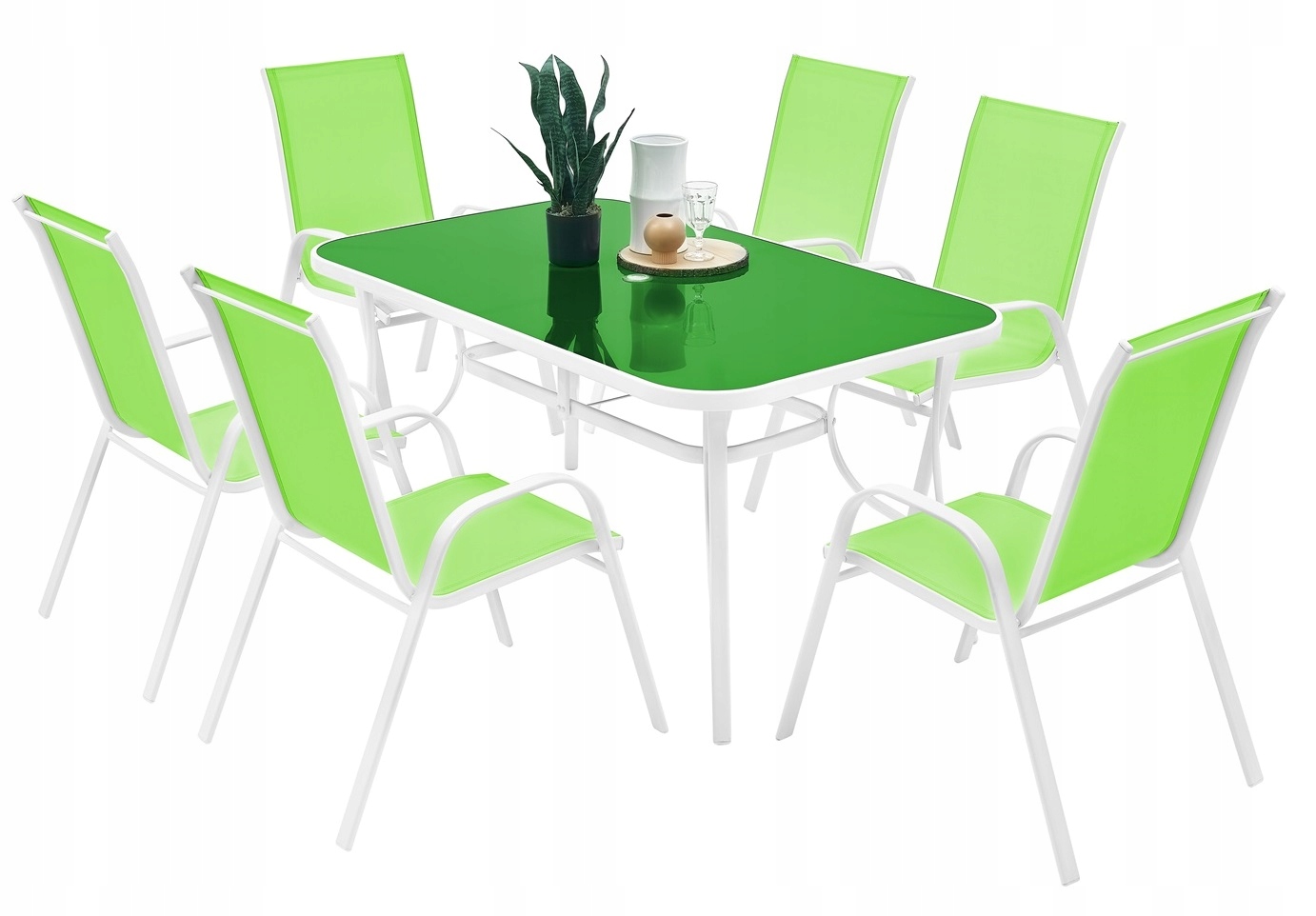 MEBLE OGRODOWE ZESTAW STÓŁ 6+1 NA TARAS BALKON