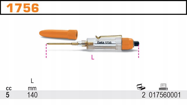 BETA OLEJARKA W KSZTAŁCIE PIÓRA 5ML 1756 EAN (GTIN) 8014230047300