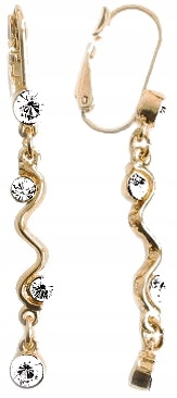 

Złote Kolczyki Długie Swarovski Colibra Na Prezent