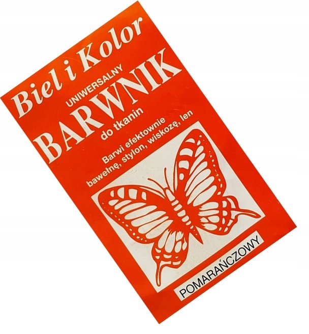 

Barwnik do Tkanin Bawełny Stylonu Lnu Pomarańczowy