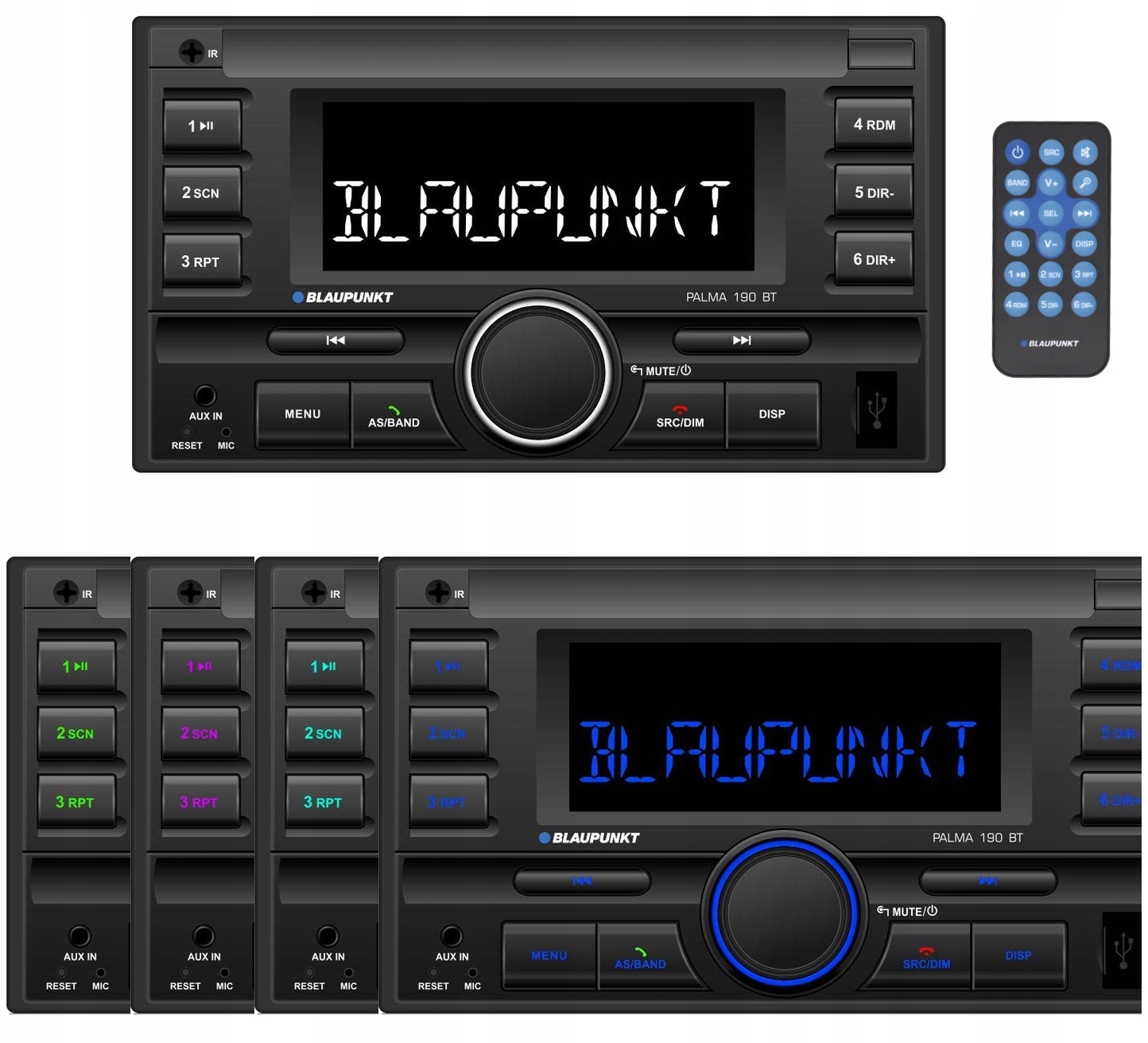 BLAUPUNKT PALMA 190 RADIO BLUETOOTH TOYOTA AURIS Marka Blaupunkt