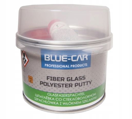 BLUE-CAR SZPACHLA Z WŁÓKNEM SZKLANYM 250g + utwardzacz