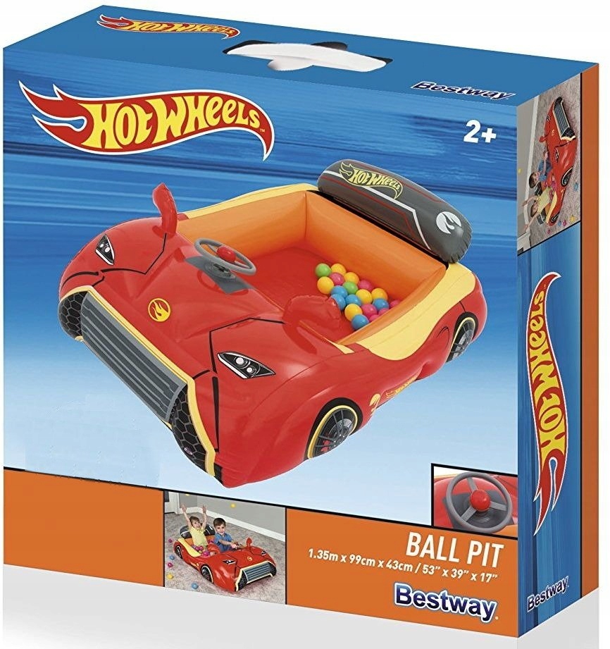 

Hot Wheels Auto Suchy Dmuchany Basen z Piłeczkami