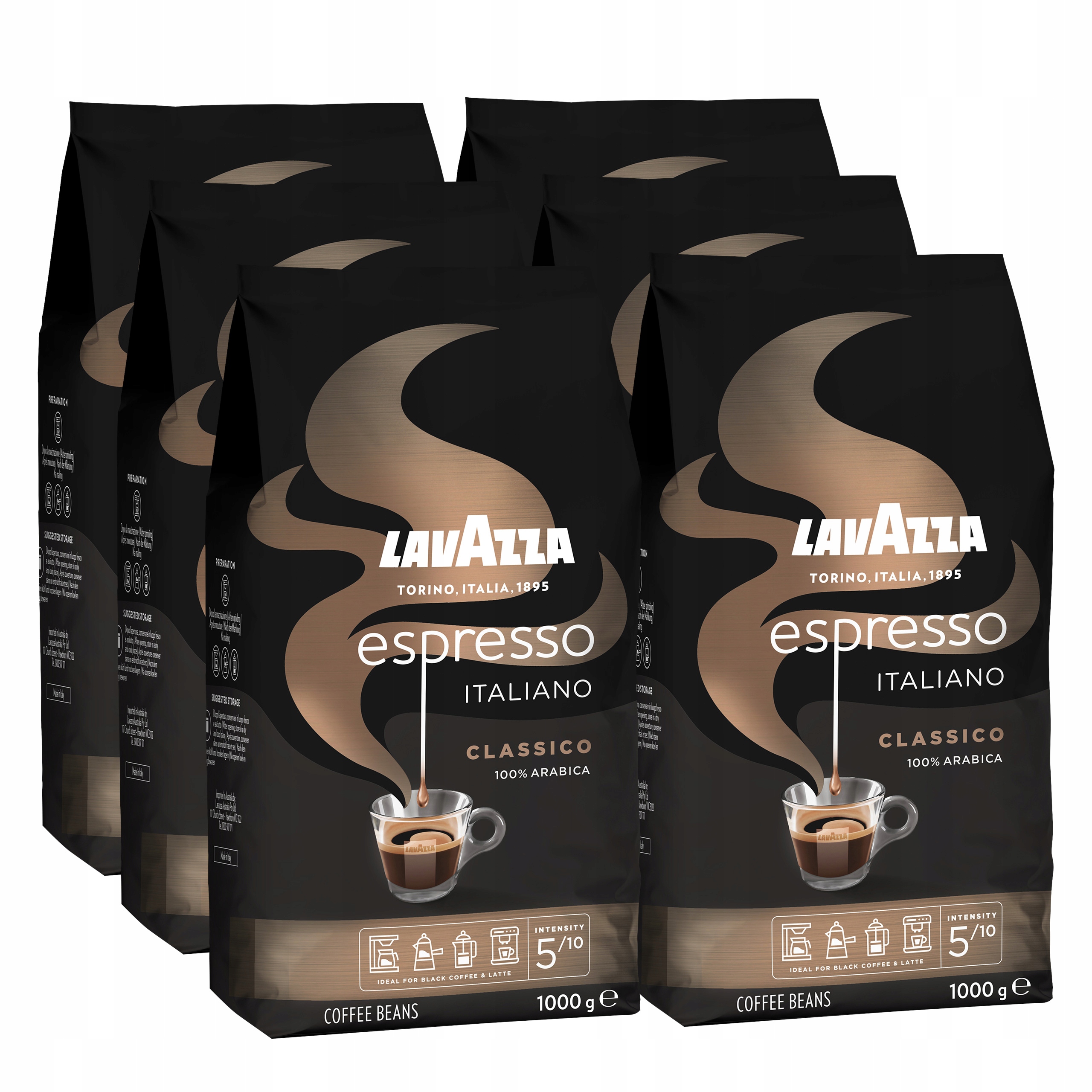 Levně Káva zrnková Lavazza Espresso 6x1 kg