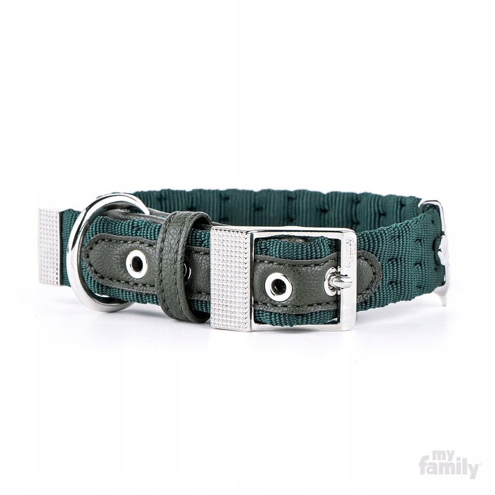 

MyFamily Milano Obroża Zielona Nylon M 1131