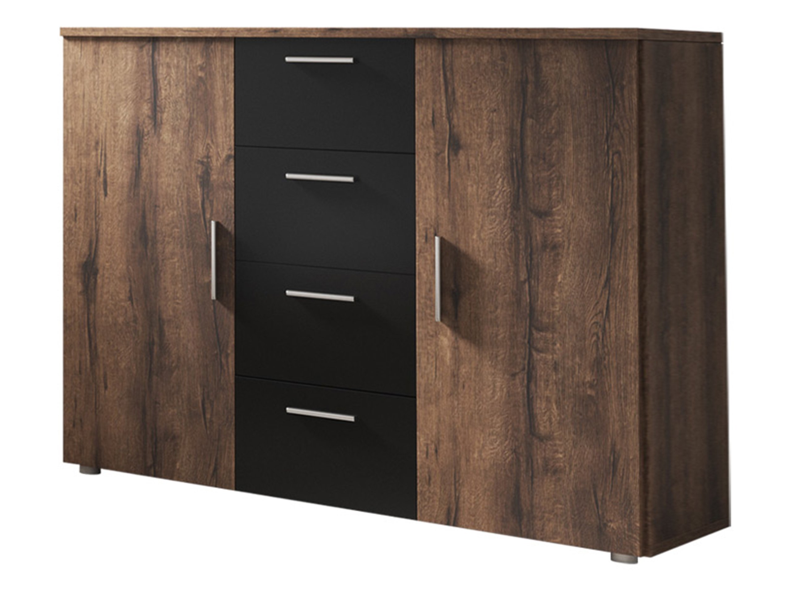 

Komoda dwudrzwiowa 132 cm do sypialni 4 szuflady