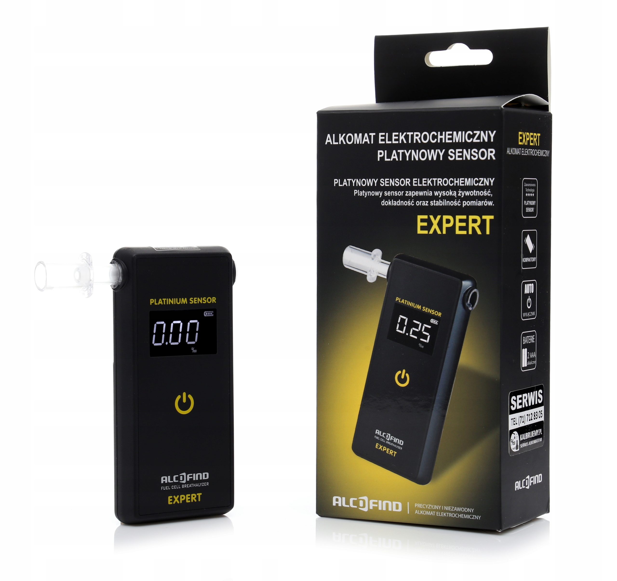 Alkomat elektrochemiczny EXPERT policyjna precyzja Producent code 6941781