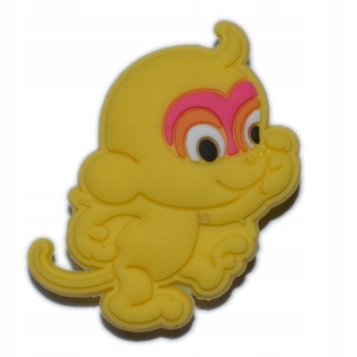 

Misie, zwierzęta - Przypinka - Żółta małpka - 1985