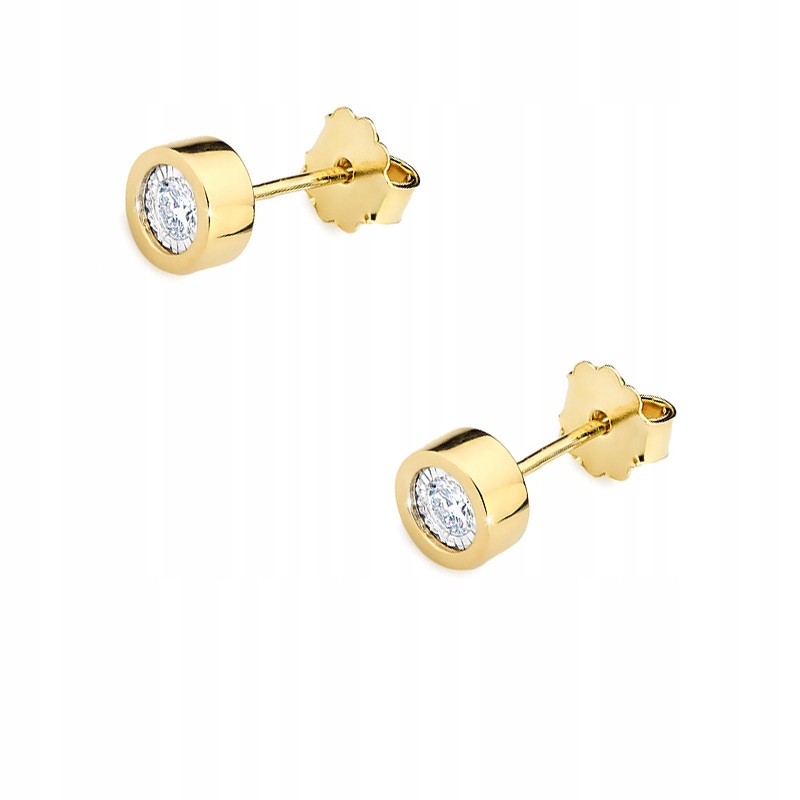 

Kolczyki Złote Z Brylantami 0,16ct