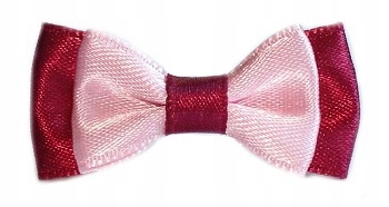 

Malutkie Kokardki Na Spinkach Róż-bordo ZM18