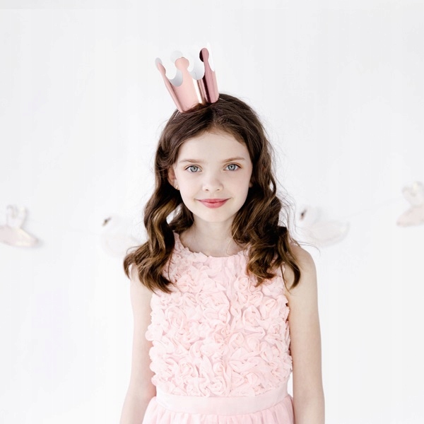 KORONA CZAPECZKA urodzinowa ROSE GOLD URODZINY Marka Party Deco