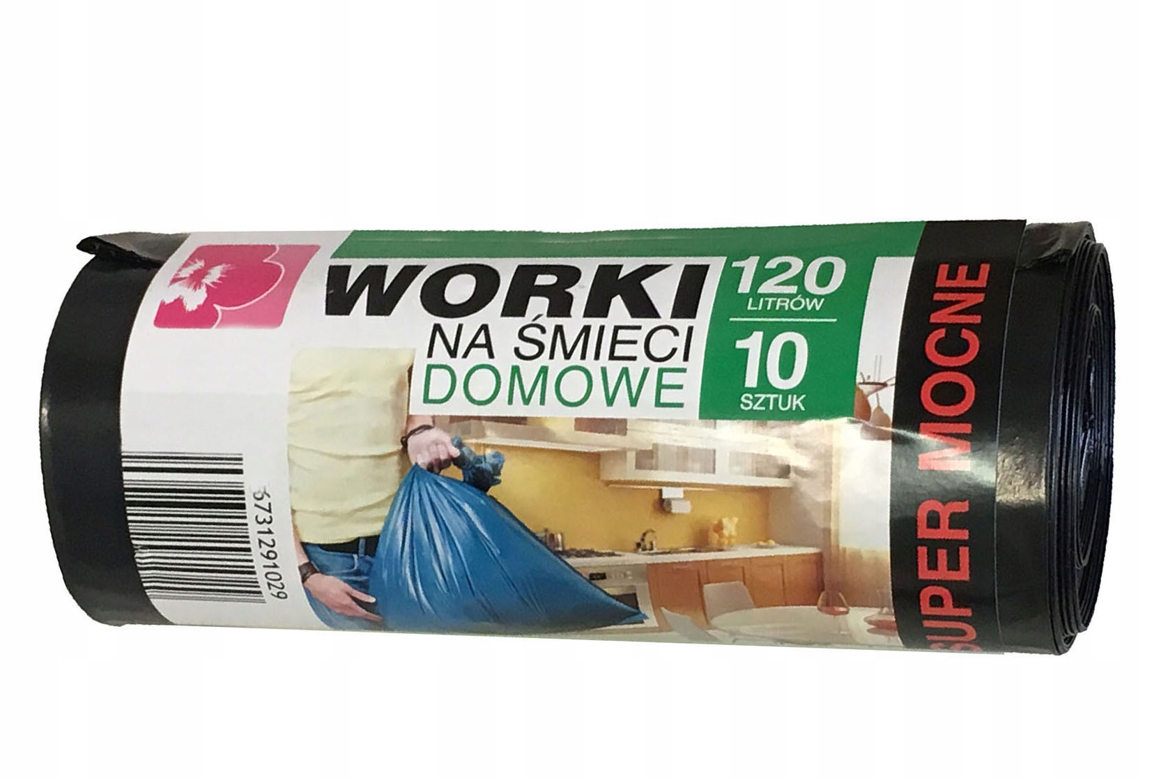 

Worki na Odpady Śmieci Czarne Super Mocne 120L 10s