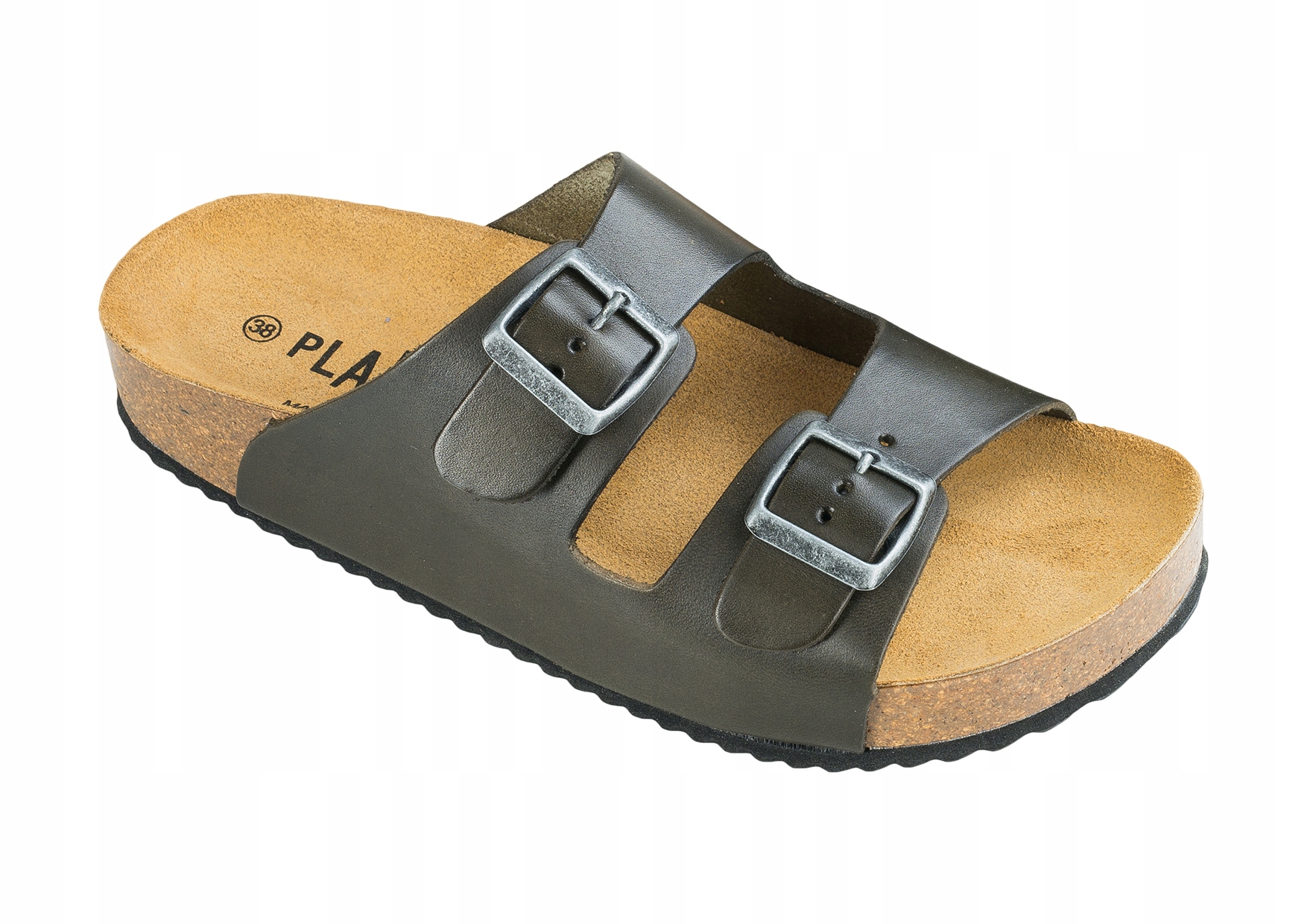 

Damskie Klapki Zdrowotne Korek Skóra